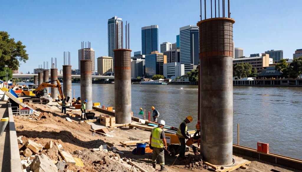 bored piers Brisbane